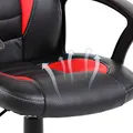 Kinder-Gaming-Stuhl Red Fighter C5, schwarz-rot, + Mikrofon Marvo MIC-02