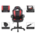 Kinder-Gaming-Stuhl Red Fighter C5, schwarz-rot, + Mikrofon Marvo MIC-02