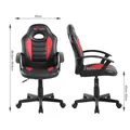 Kinder-Gaming-Stuhl Red Fighter C5, schwarz-rot, + Mikrofon Marvo MIC-02