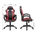 Kinderspielstuhl Red Fighter C6, schwarz-rot, + Mikrofon Marvo MIC-02, PROMO