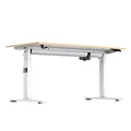Dětský pracovní stůl, elektricky nastavitelná výška, bílá deska, 120X60 cm, 55-81 cm, PUL