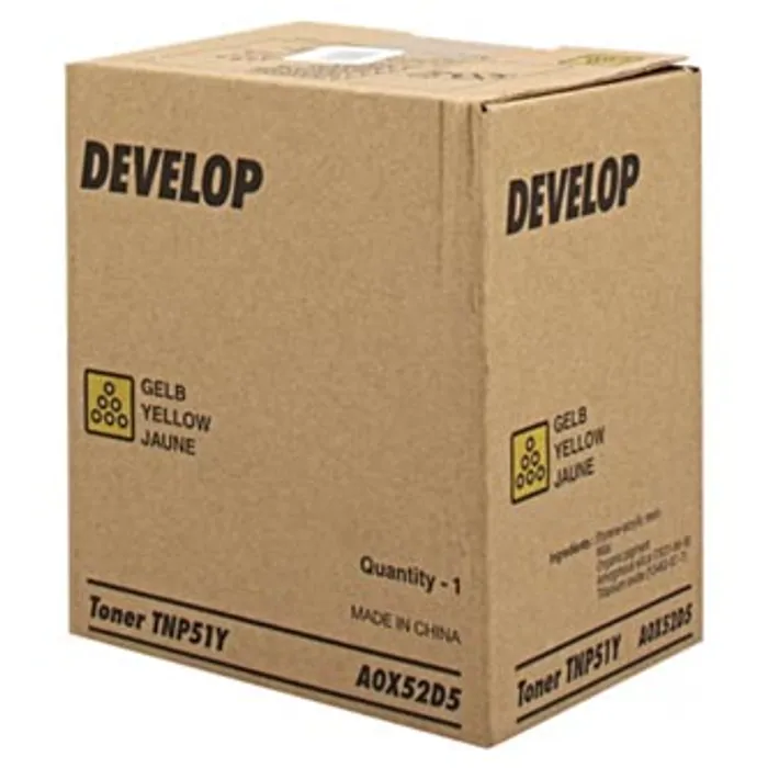 Hauptproduktbild Develop originální toner A0X52D5, yellow, 5000str., TNP51Y, Develop Ineo +3110, O