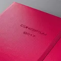 "Conceptum" Metallic Rot, Cherry, A5, Weekly, 2017, Hardcover, SIGEL