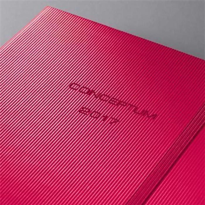 Hauptproduktbild Diář "Conceptum" metalická červená Cherry, A5, týdenní, 2017, tvrdé desky, SIGEL