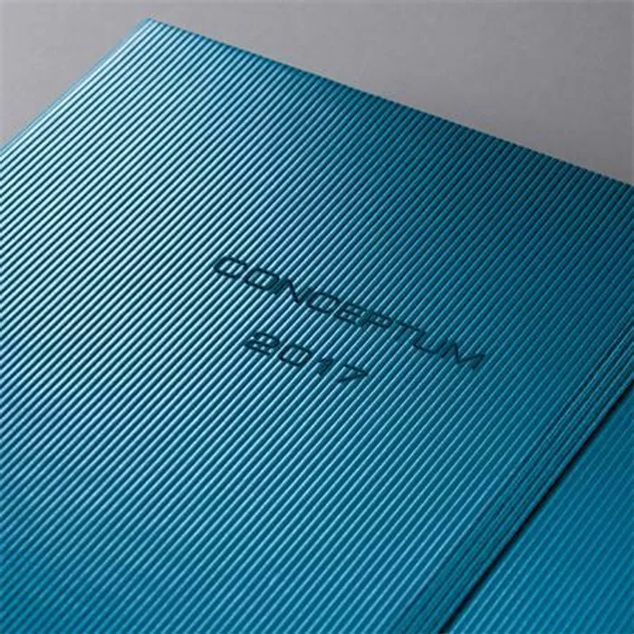 Hauptproduktbild Diář "Conceptum" metalická modrá Ocean, A6, týdenní, 2017, tvrdé desky, SIGEL