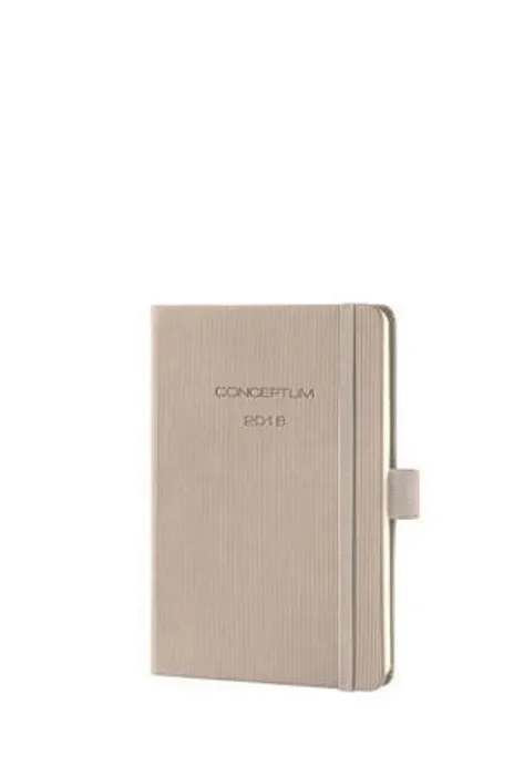 Hauptproduktbild Diář "Conceptum", světle hnědá, A6, týdenní, 2018, tvrdé desky, SIGEL