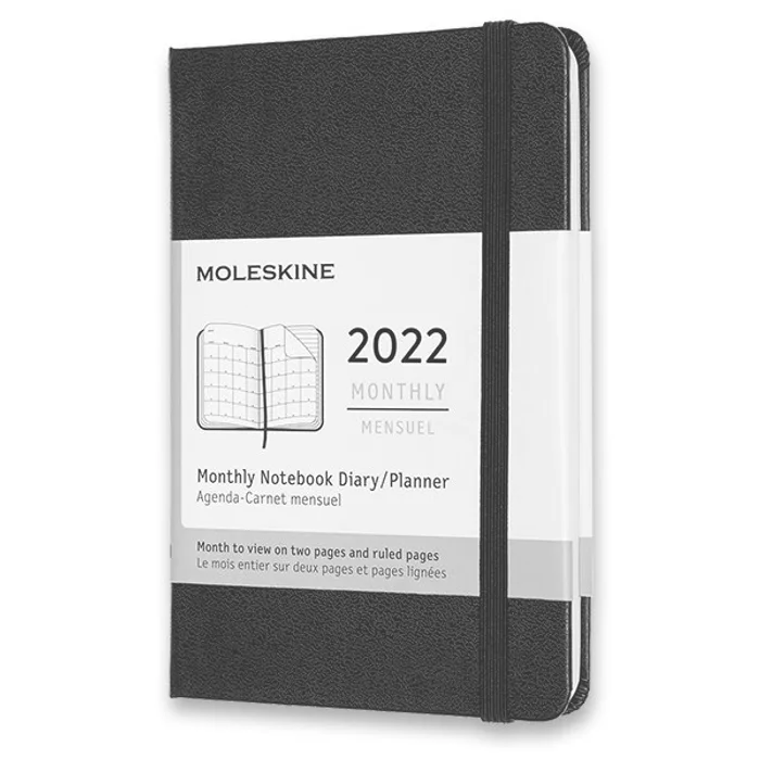 Hauptproduktbild Diář Moleskine 2022 - tvrdé desky S, měsíční, černý