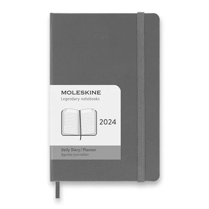 Hauptproduktbild Diář Moleskine 2024 - tvrdé desky S, denní, výběr barev tm. zelený