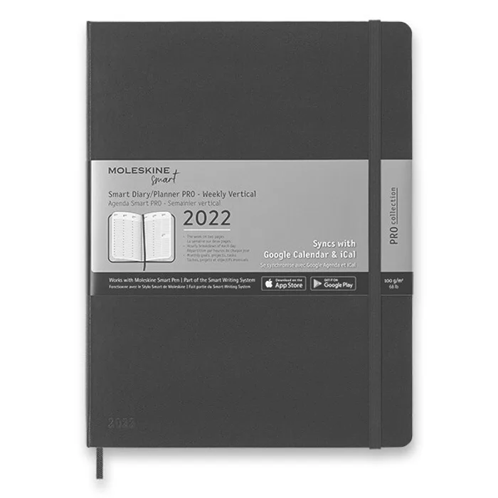 Hauptproduktbild Diář Moleskine Smart Writing 2022 XL, týdenní, černý