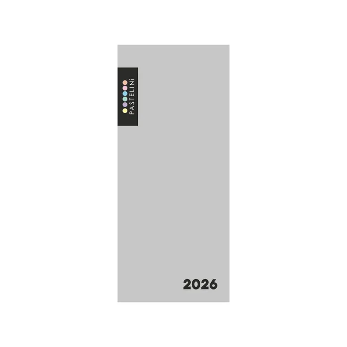 Hauptproduktbild Diář PVC měsíční 2026 PASTELINI šedá