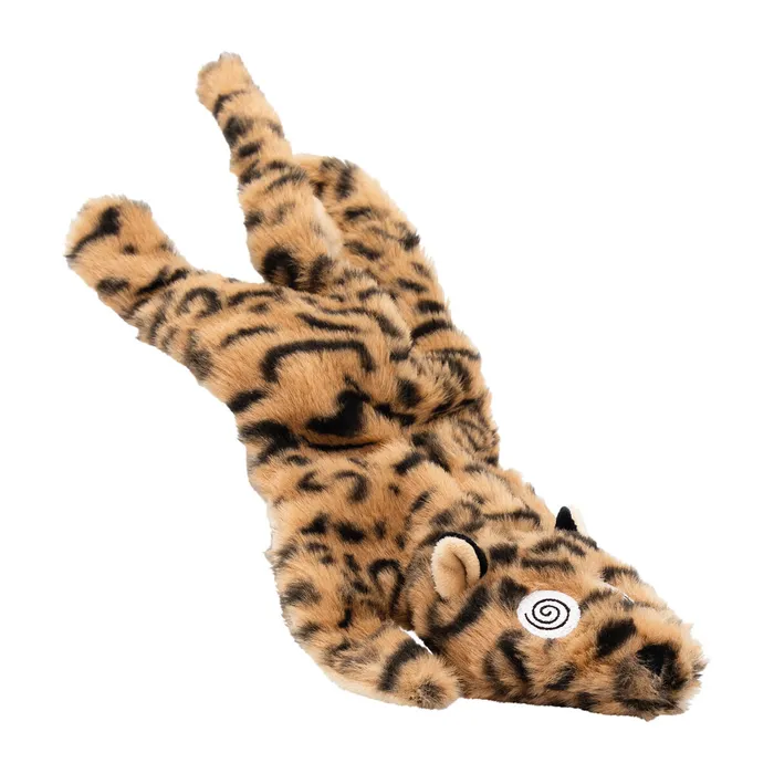 Hauptproduktbild Divoká kočka ležící, 40 cm, plyšová hračka pro psy, HIPHOP DOG, žlutá/černá