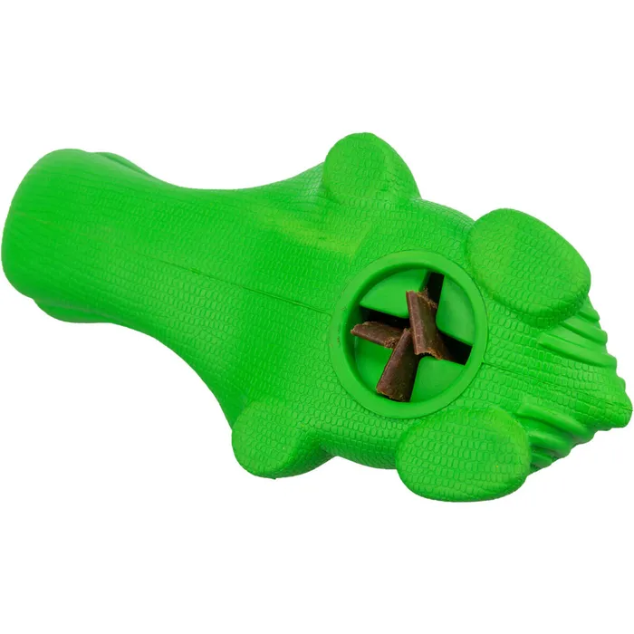 Hauptproduktbild DOG ACTIVITY krokodýl na pamlsky, 18 cm, přírodní guma, zelená