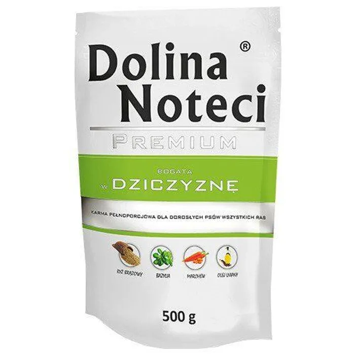 Hauptproduktbild DOLINA NOTECI PREMIUM zvěřinová kapsička pro psy 500 g
