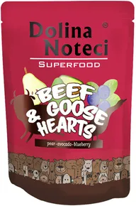DOLINA NOTECI SUPERFOODS Rinder- und Gänseherzen, Beutel für Hunde, 300 g