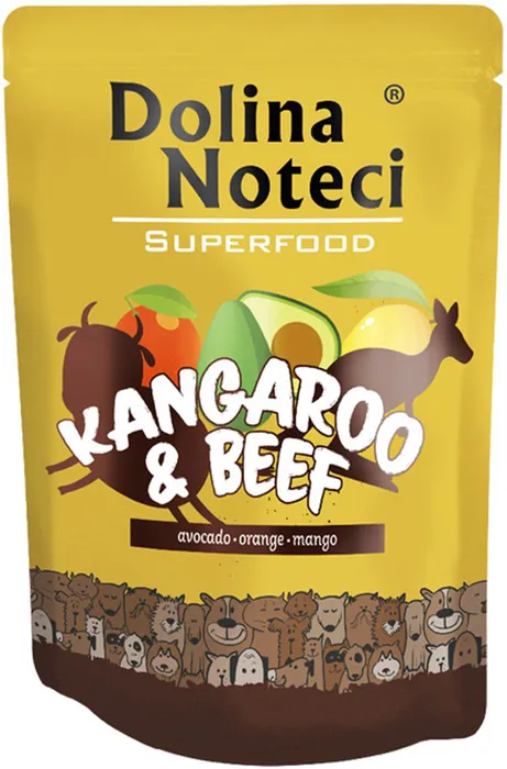Hauptproduktbild DOLINA NOTECI SUPERFOODS klokan a hovězí kapsička pro psy 300 g