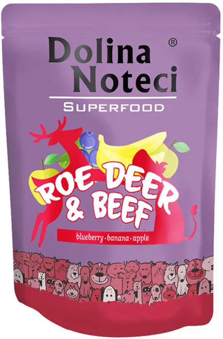 Hauptproduktbild DOLINA NOTECI SUPERFOODS srnec a hovězí kapsička pro psy 300 g
