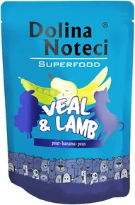 DOLINA NOTECI SUPERFOODS Kalb- und Lammfleischbeutel für Hunde 300 g