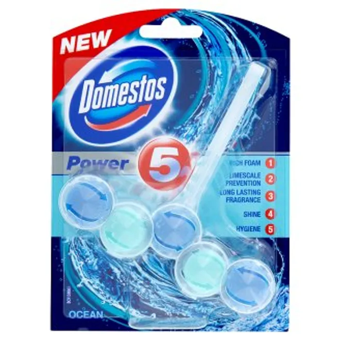 Hauptproduktbild Domestos Power 5 Ocean Wc tuhý blok 55 g