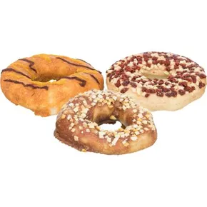 Donuts, Büffelringe mit Ente-/Kabeljau-/Hähnchengeschmack [50], ca. 10 cm