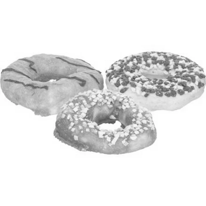 Hauptproduktbild Donuts, buvolí kroužky s příchutí kachna/treska/kuře [50] , o 10 cm