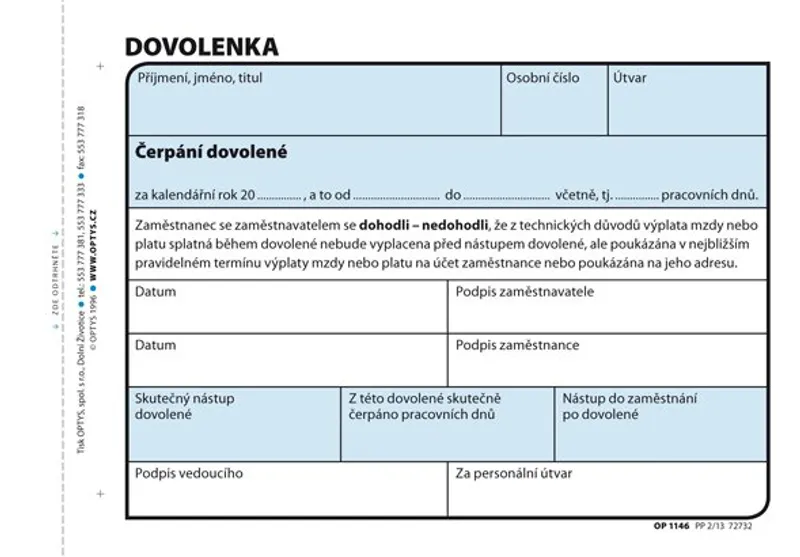 Hauptproduktbild Dovolenka A6, 100 listů 1146