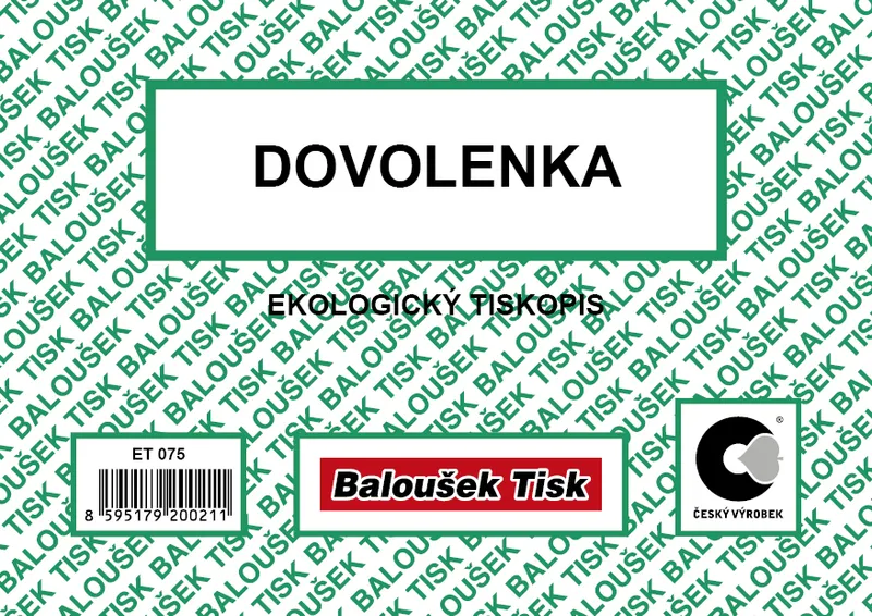 Hauptproduktbild Dovolenka A6 ET075