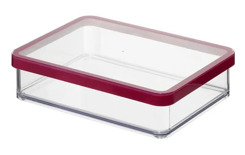 Hauptproduktbild Dóza na potraviny, hranatá, 1 l, čirá, ROTHO "Loft"