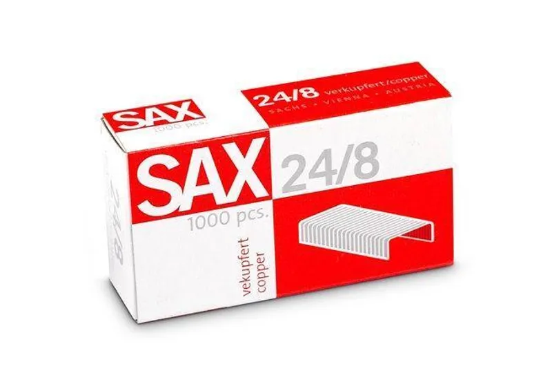 Hauptproduktbild Drátky do sešívaček, 24/8, měděné, SAX