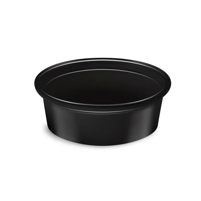 Hauptproduktbild Dresinková miska (PP) černá průměr 70mm 50ml [50 ks]