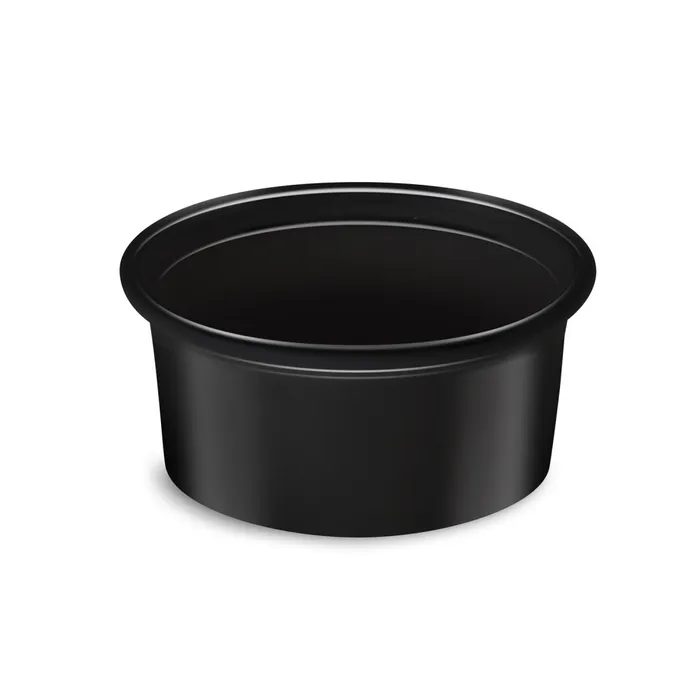 Hauptproduktbild Dresinková miska (PP) černá průměr 70mm 80ml [50 ks]