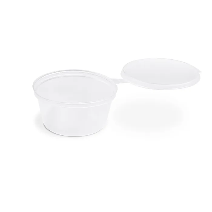Hauptproduktbild Dresinková miska (PP) s víčkem průhledná průměr 70mm 80ml [50 ks]
