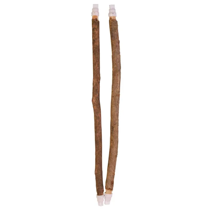 Hauptproduktbild Dřevěná bidla s plastovým úchytem do klece 35cm/10a12mm 2ks