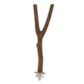 Holzsitzstange Y mit Metallkäfighalter 20 cm/15 mm