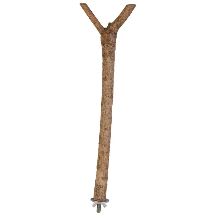 Hauptproduktbild Dřevěné bidýlko Y s kovovým úchytem do klece 35cm/18mm