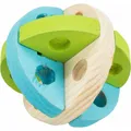 Farbige Holzkugel zum Spielen und Leckerli, 8 cm