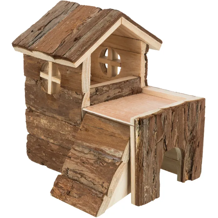 Hauptproduktbild Dřevěný domek BJORK pro křečky, 2 místnosti 15 x 15 x 16 cm