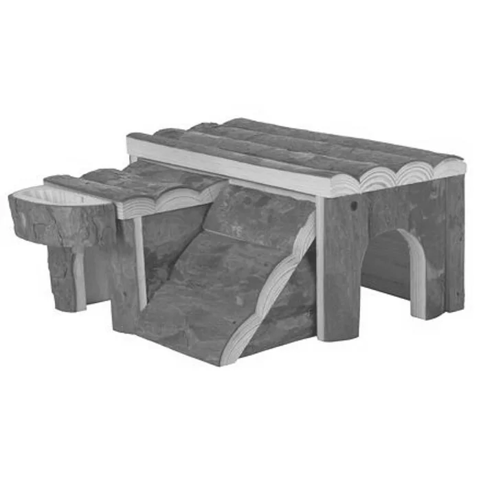 Hauptproduktbild Dřevěný domek LUKA pro křečka 14x7x14cm TRIXIE