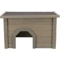 Weiteres Produktbild NATURA Meerschweinchen-Holzhaus, 50 x 30 x 37 cm, graugrün