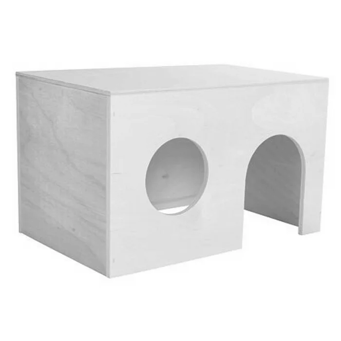 Hauptproduktbild Dřevěný domek pro morčata, rovná střecha 24 x 15 x 15 cm