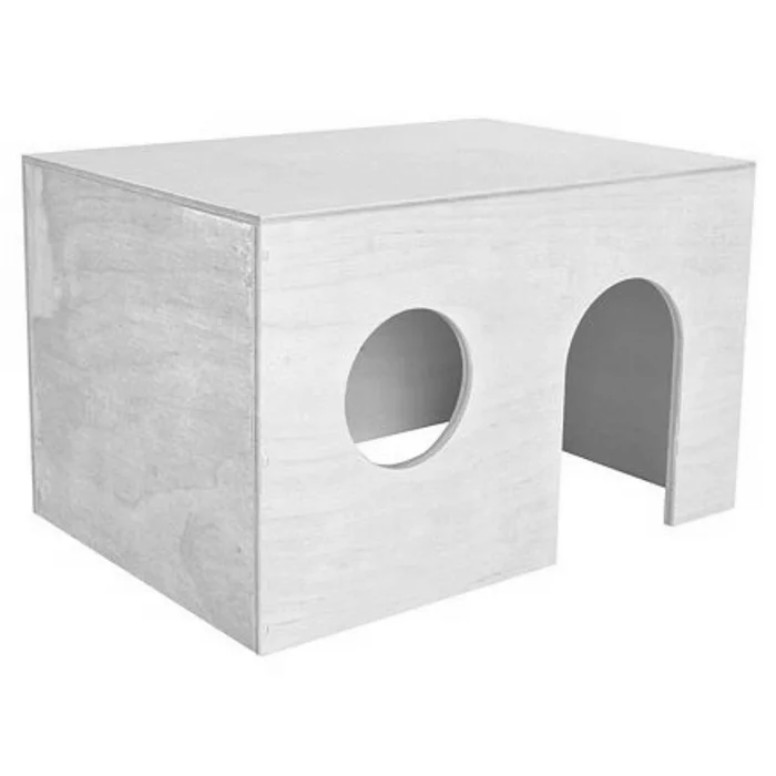 Hauptproduktbild Dřevěný domek pro morčata, rovná střecha 27 x 17 x 19 cm