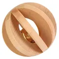 Holzkugel mit Glocke, Spielzeug für Meerschweinchen, Kaninchen 6 cm