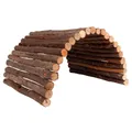 Weiteres Produktbild Holzbrücke aus Rundholz, für Kaninchen, 65 x 40 cm