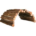 Weiteres Produktbild Holzbrücke aus Rundholz, für Meerschweinchen und Kaninchen, 51 x 30 cm