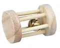 Weiteres Produktbild Holzroller mit Glocke für Meerschweinchen und Kaninchen, 5 x 7 cm
