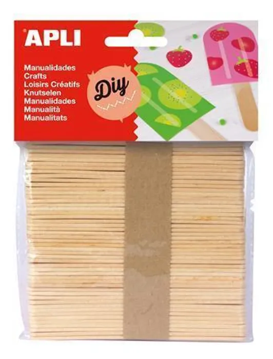 Hauptproduktbild Dřívka – špachtle "Creative", přírodní, dřevěná, APLI
