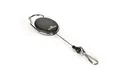 Namensschildhalter Style, schwarz, versenkbar, Karabiner, LANGLEBIG