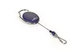 Namensschildhalter Style, dunkelblau, versenkbar, Karabiner, LANGLEBIG