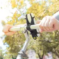 Handy-Halter Bone Bike Tie X, für Fahrrad, schwarz, 4-6", Silikon, schwarz