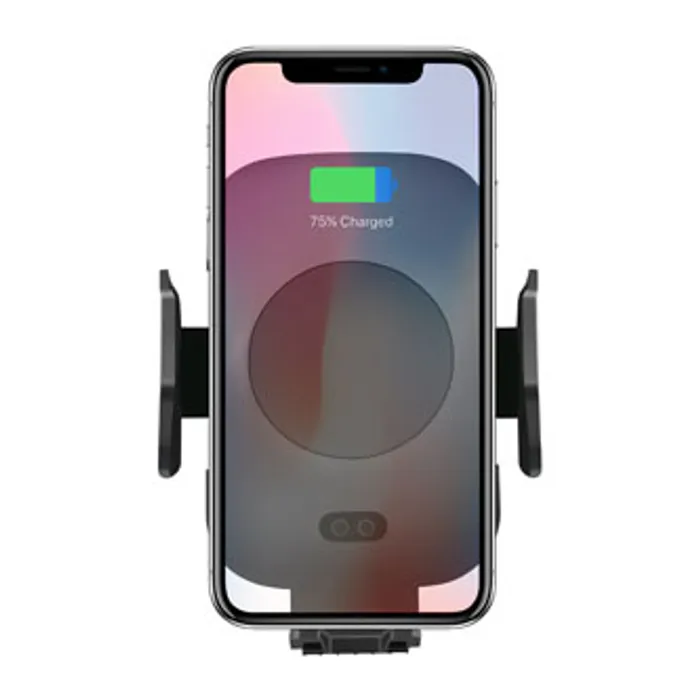 Hauptproduktbild Držák mobilu do auta, s bezdrátovým nabíjením, motorické uchycení, senzor pohybu, Qi, čer