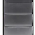 Weiteres Produktbild Kataloghalter, schwarz, wandmontiert, A45, 4 Fächer, ALBA